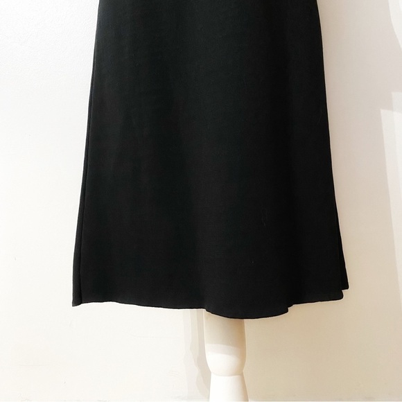 Massimo DUTTI BLACK SHORT BELL SLEEVE BOAT NECK SHIFT DRESS - M - Picture 5 of 8